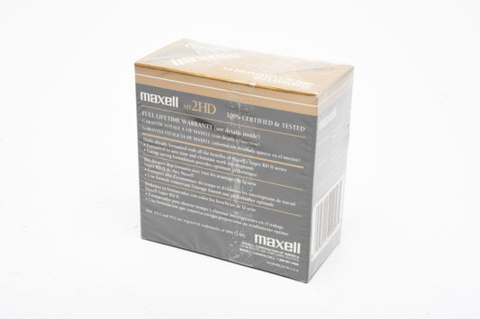 10X Maxell MF 2HD High Density 3.5" Floppy Disks NIB