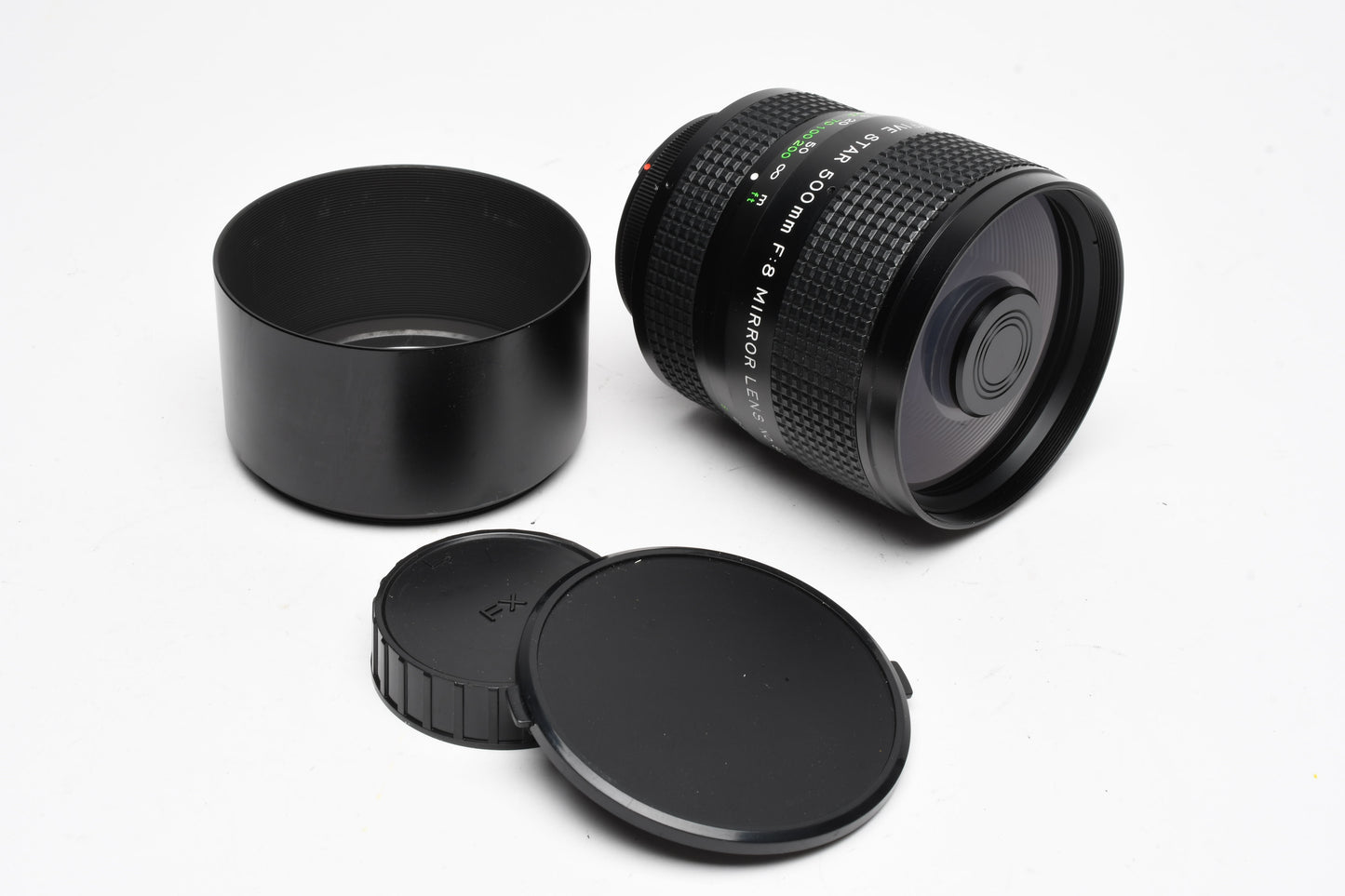 TOU/Five Star 500mm f8 Reflex lens T-Mount, Hood, Caps, compact! FX Mount