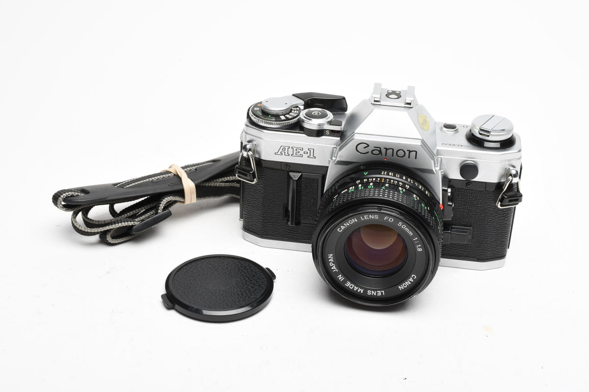 Canon AE-1 35mm SLR Camera w/50mm f1.8 Lens, New Seals! Great!