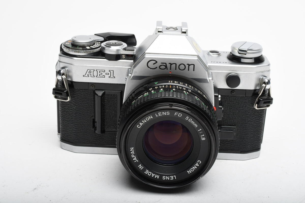 Canon AE-1 35mm SLR Camera w/50mm f1.8 Lens, New Seals! Great!