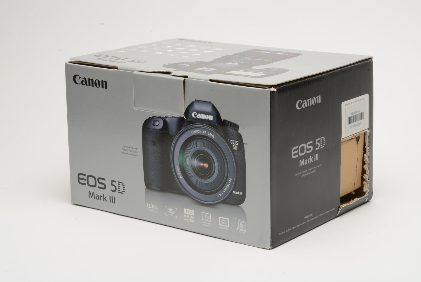 Canon EOS 5D Mark III body, boxed, batt+charger+manuals+cables+strap 166K acts