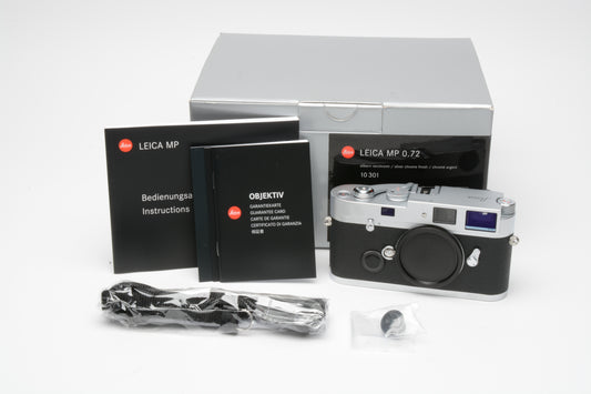 Leica MP 0.72 Rangefinder Camera (Silver) #10301, Mint, Boxed