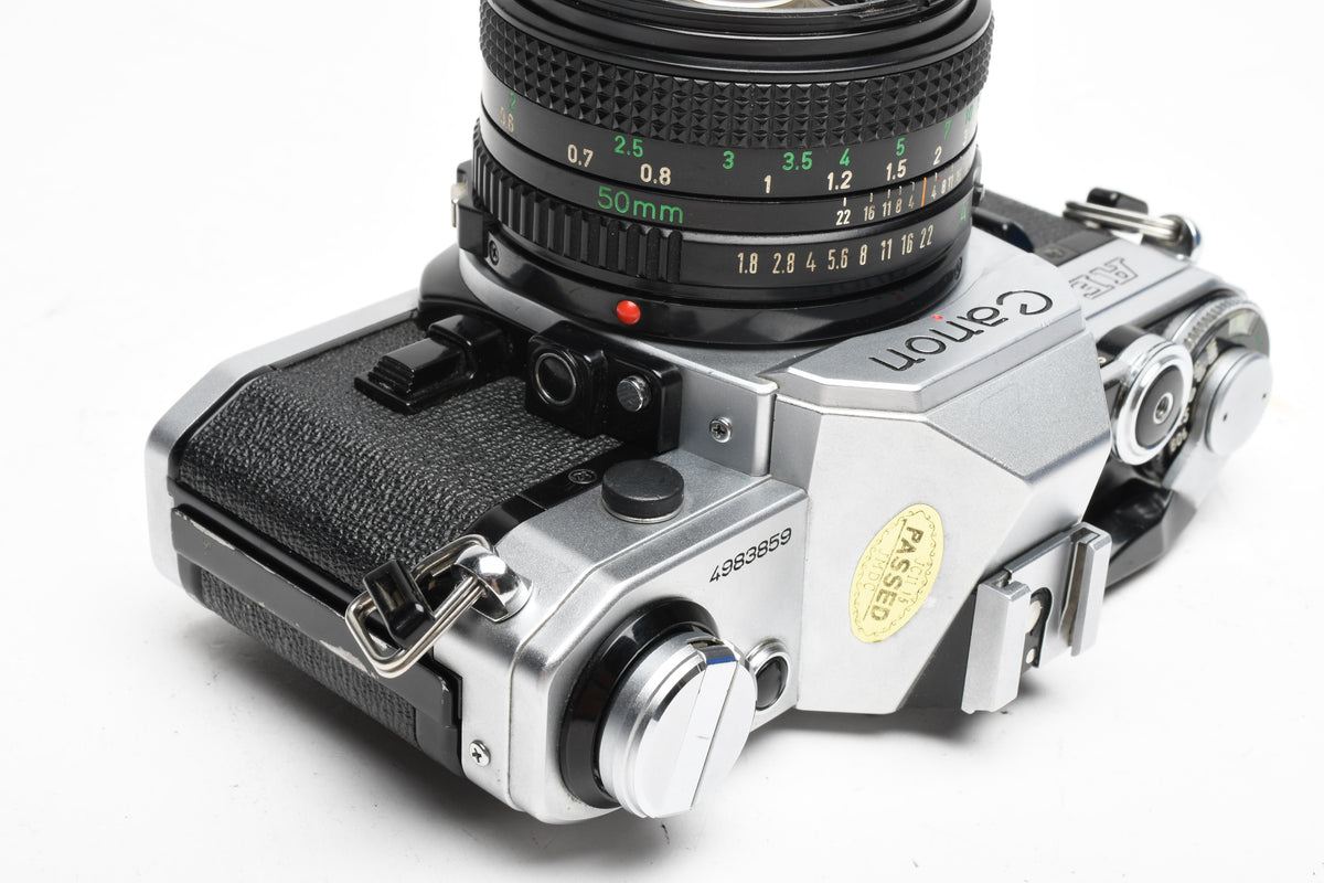 Canon AE-1 35mm SLR Camera w/50mm f1.8 Lens, New Seals! Great!