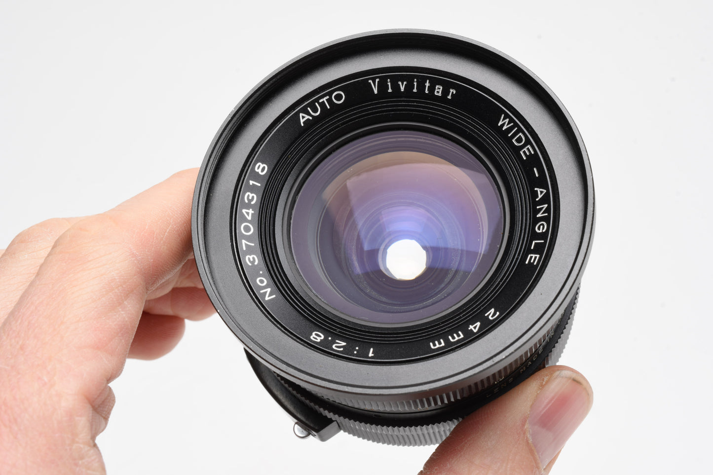 Vivitar 24mm f2.8 Wide-Angle lens For Nikon Non-Ai Lens mount, +Pouch