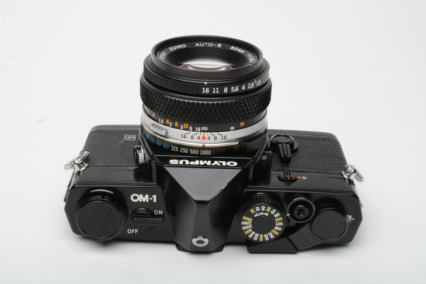 Olympus OM-1 Black 35mm SLR w/Zuiko 50mm F1.8, New seals, nice