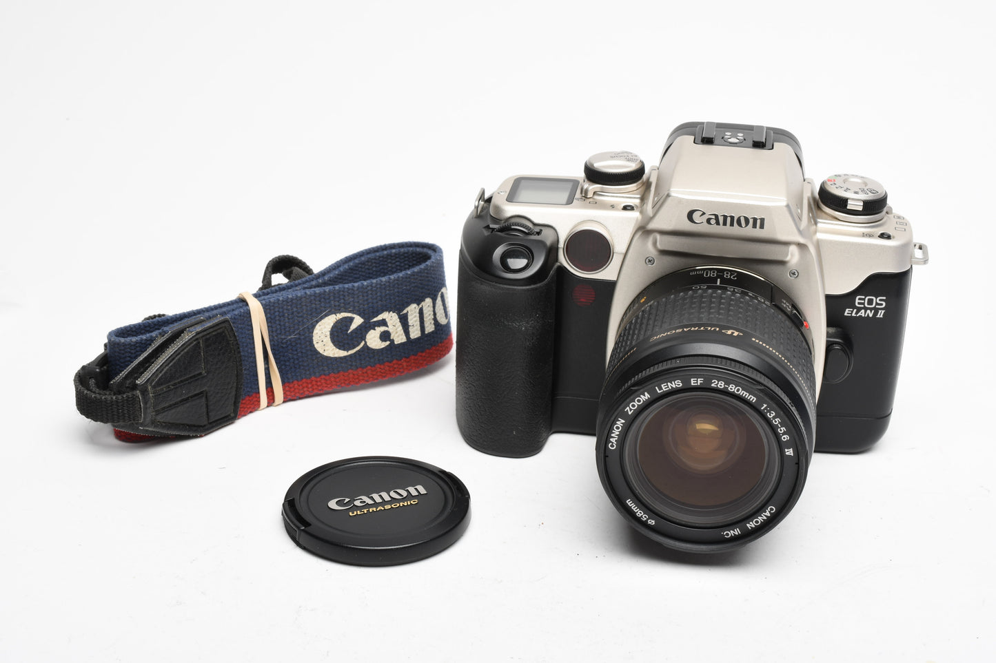 Canon EOS Elan II 35mm SLR w/EF 28-80mm USM zoom, strap, tested
