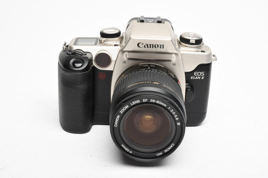 Canon EOS Elan II 35mm SLR w/EF 28-80mm USM zoom, strap, tested