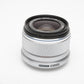 Olympus M. Zuiko 25mm f1.8 MSC lens (Silver), caps, hood, Clean