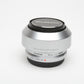 Olympus M. Zuiko 25mm f1.8 MSC lens (Silver), caps, hood, Clean