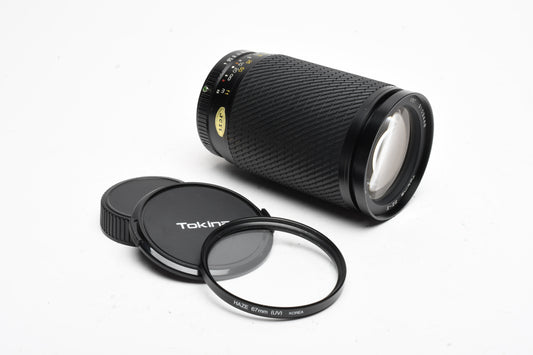Tokina SZ-X 60-300mm f4-5.6 zoom lens for Pentax PK Mount, UV, Great!