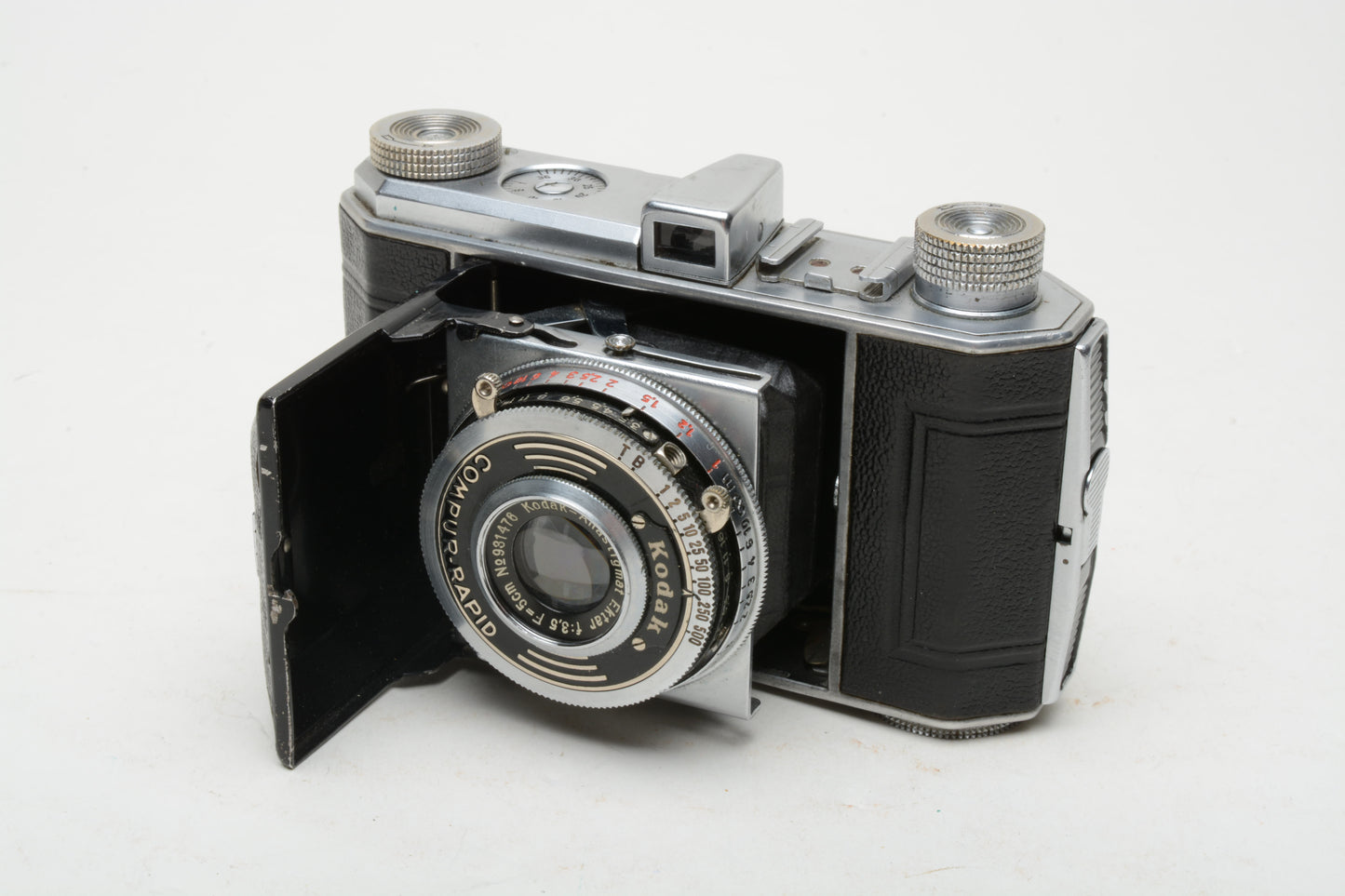 Kodak Retina 1 Type 126 Folding Camera Chrome w/Ektar 5cm f3.5, Works!