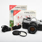 Canon AE-1 35mm SLR Camera w/50mm f1.8 Lens, UV, New Seals! Very clean!