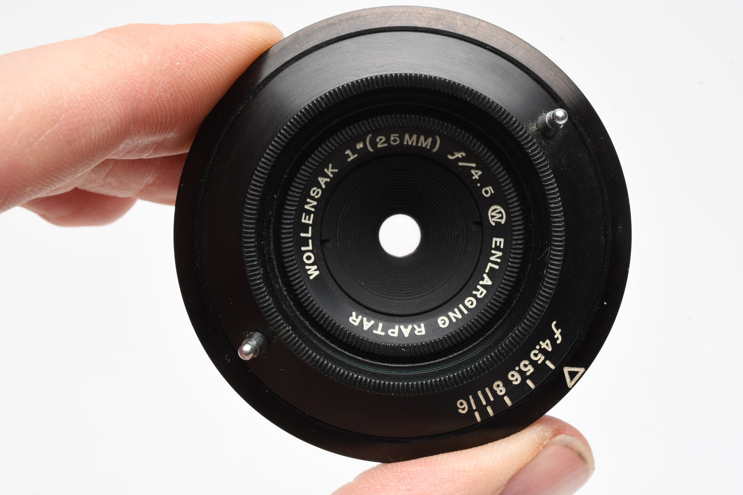 Wollensak Raptar enlarging lens 1" 25mm f4.5, Nice & Clean