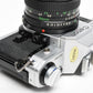 Canon AE-1 35mm SLR Camera w/50mm f1.8 Lens, UV, New Seals! Very clean!