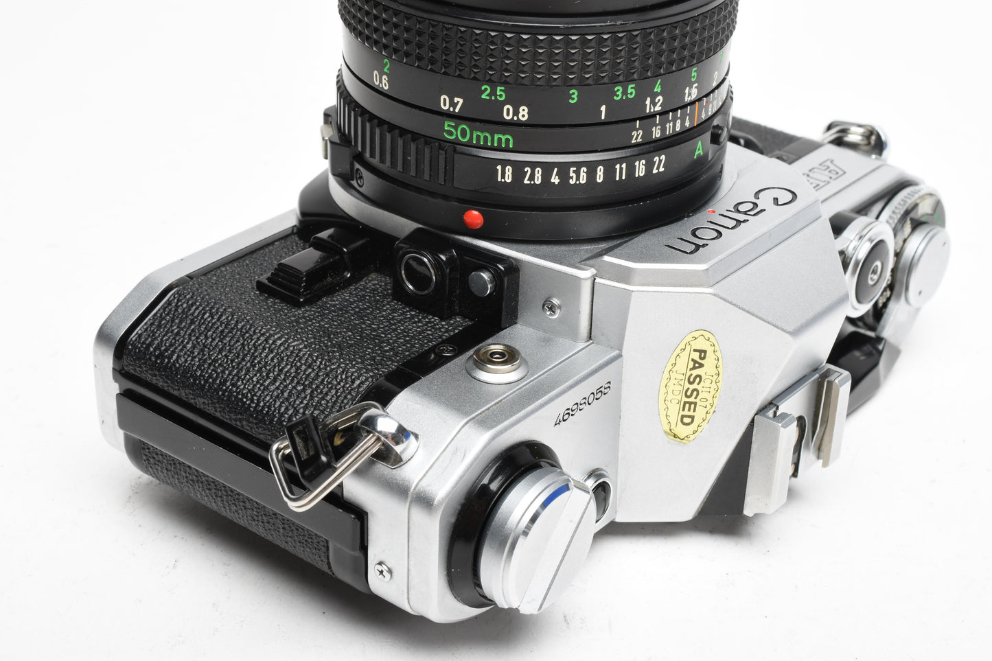 Canon AE-1 35mm SLR Camera w/50mm f1.8 Lens, UV, New Seals! Very clean!