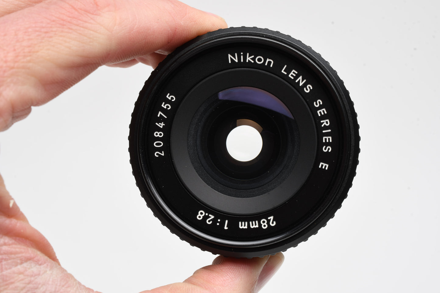 Nikon Series E 28mm f2.8 Wide angle lens, caps, good *Read
