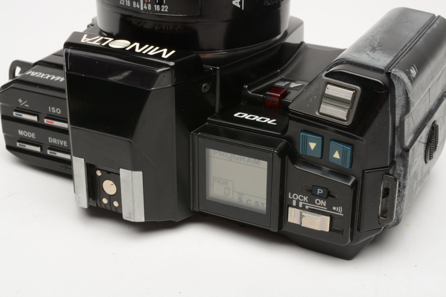 Minolta Maxxum 7000 35mm SLR w/50mm f1.7 bundle, Case+manual