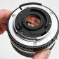 Nikon Series E 28mm f2.8 Wide angle lens, caps, good *Read