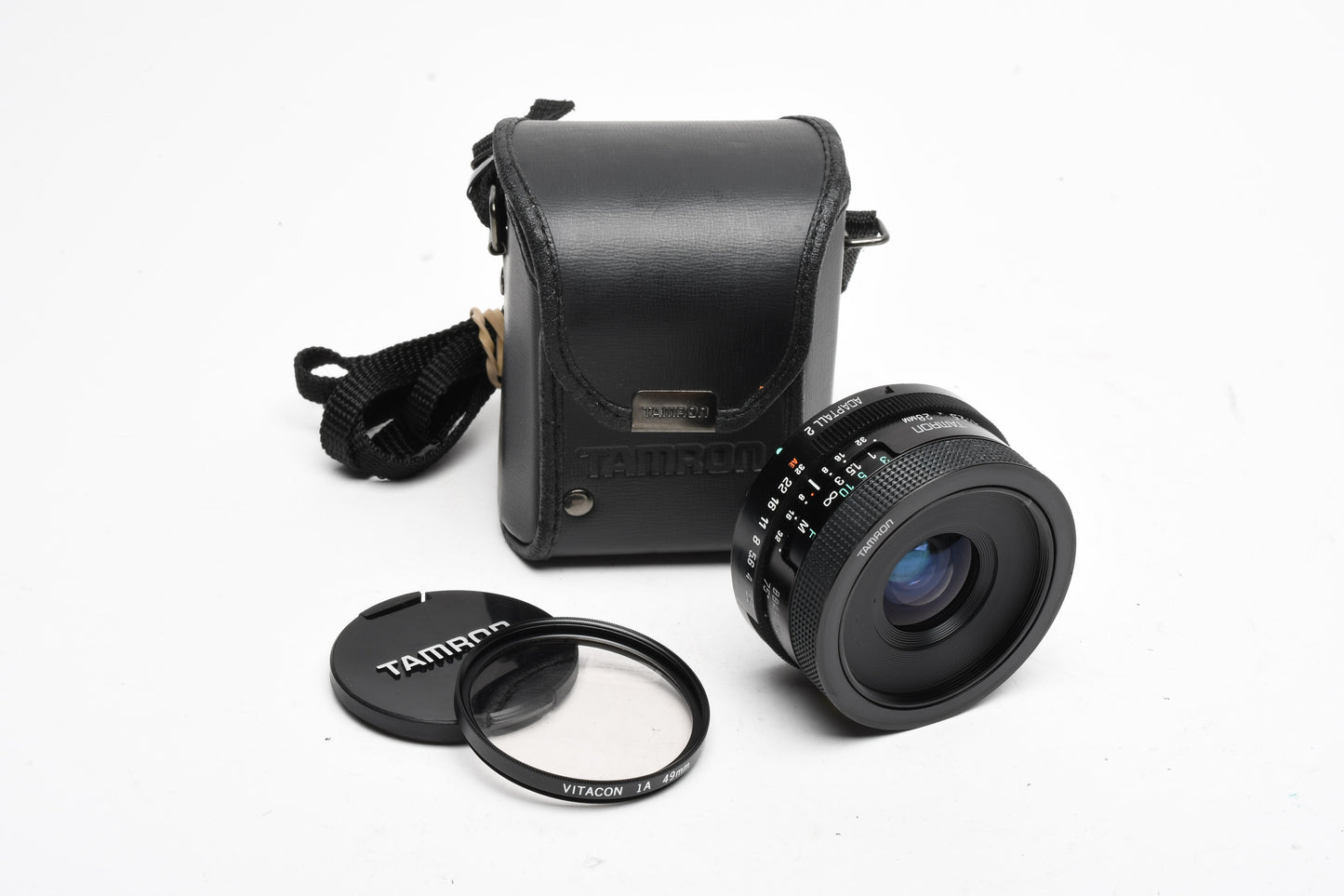 Tamron MF 28mm f2.8 BBAR Multi C. Adaptall lens w/choice of mount +cap+case