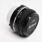 Nikon Series E 28mm f2.8 Wide angle lens, caps, good *Read