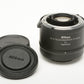 Nikon AF-S Teleconverter TC-20EIII 2x w/Caps