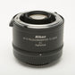 Nikon AF-S Teleconverter TC-20EIII 2x w/Caps