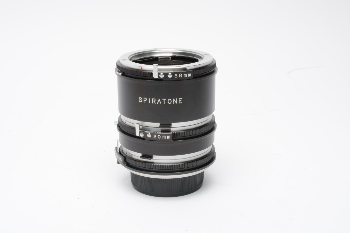 Spiratone Auto Extension Tube set in box (12, 20, 36mm) for Minolta SR mount