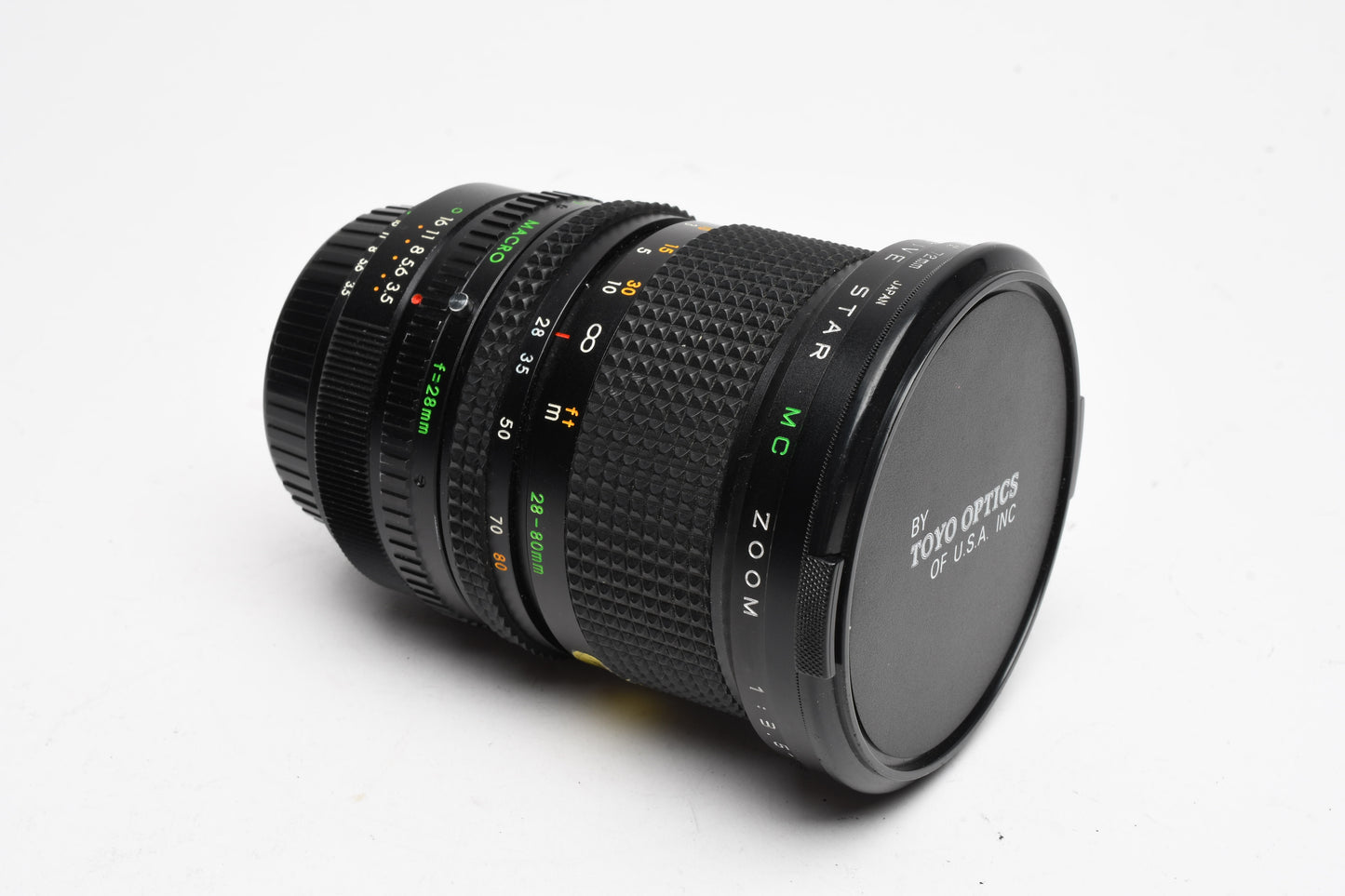 TOU/Five Star 28-80mm f3.5-4.5 Macro Zoom, FX Mount, UV, Caps