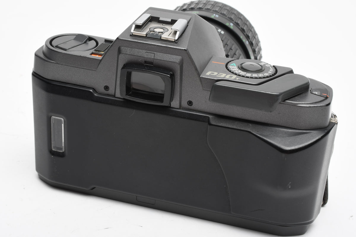 Pentax P30T 35mm SLR w/Takumar-A 28-80mm zoom, strap, tested, *Read