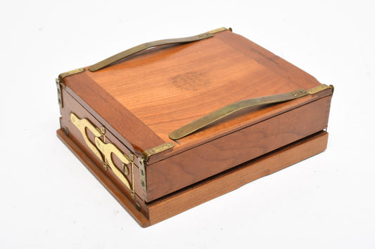 Kodak vintage 4x5 to 5" roll film adapter, wood, great quality