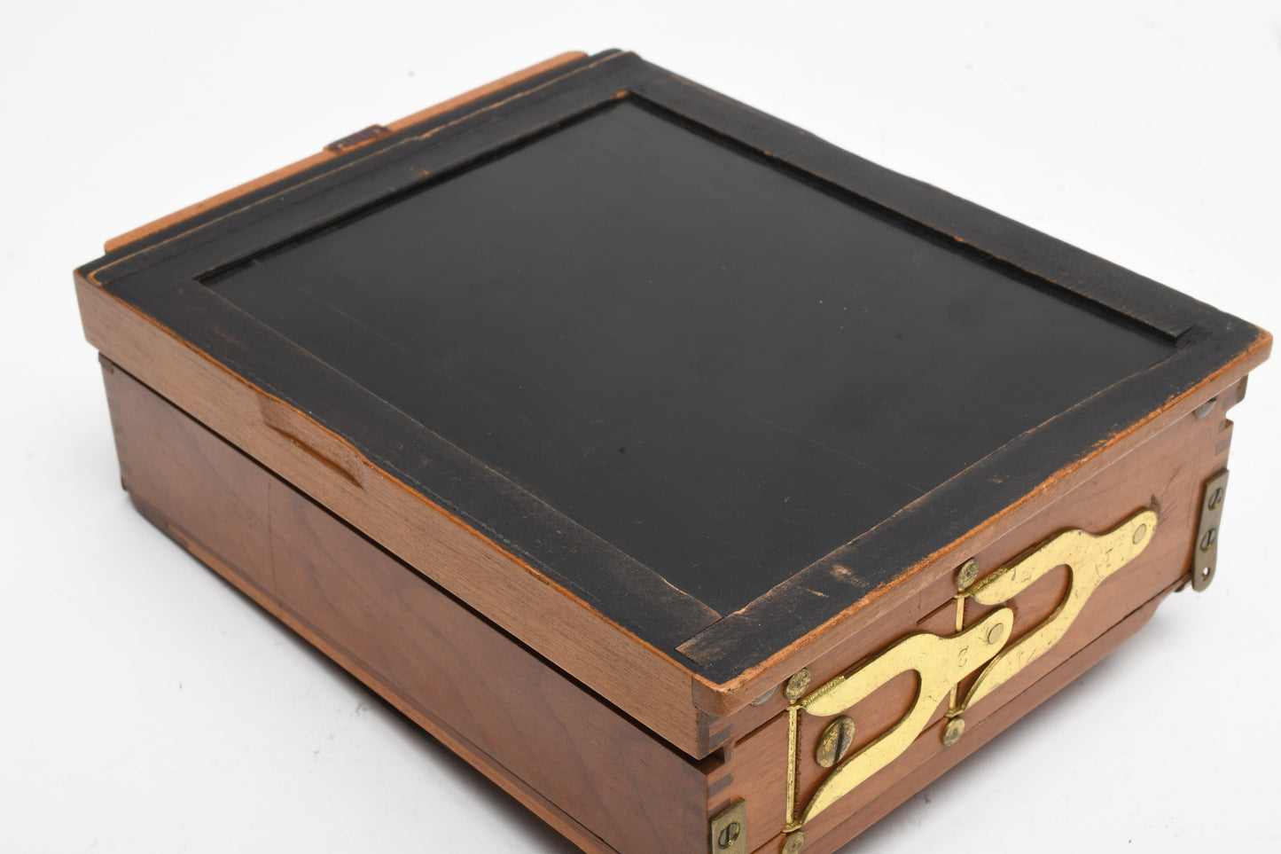 Kodak vintage 4x5 to 5" roll film adapter, wood, great quality