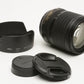 Nikon AF-S 18-105mm f3.5-5.6G ED DX VR zoom lens, hood, caps