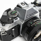 Canon AE-1 Program 35mm SLR Camera w/50mm f1.8, New Seals, Manual, Nice