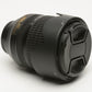 Nikon AF-S 18-105mm f3.5-5.6G ED DX VR zoom lens, hood, caps