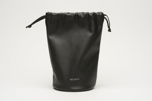 Sony string tie soft lens pouch 8" tall x 4"