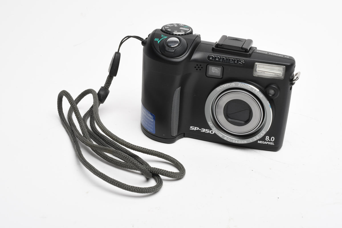 Olympus SP-350 8MP Digital Point&Shoot camera, strap, 1GB XD, Great