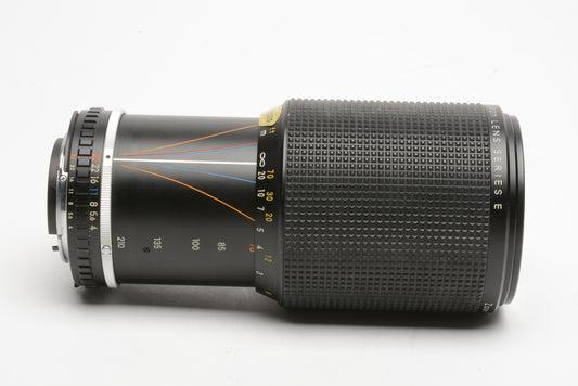 Nikon 70-200mm f4 Series E zoom lens, tested, clean