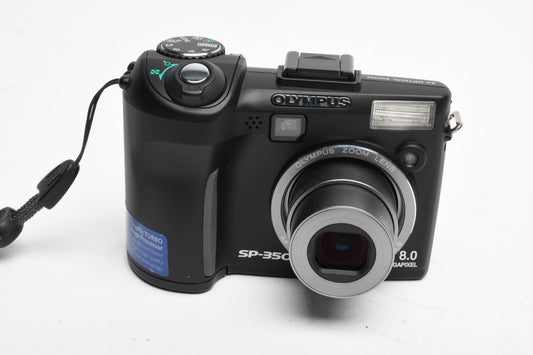 Olympus SP-350 8MP Digital Point&Shoot camera, strap, 1GB XD, Great