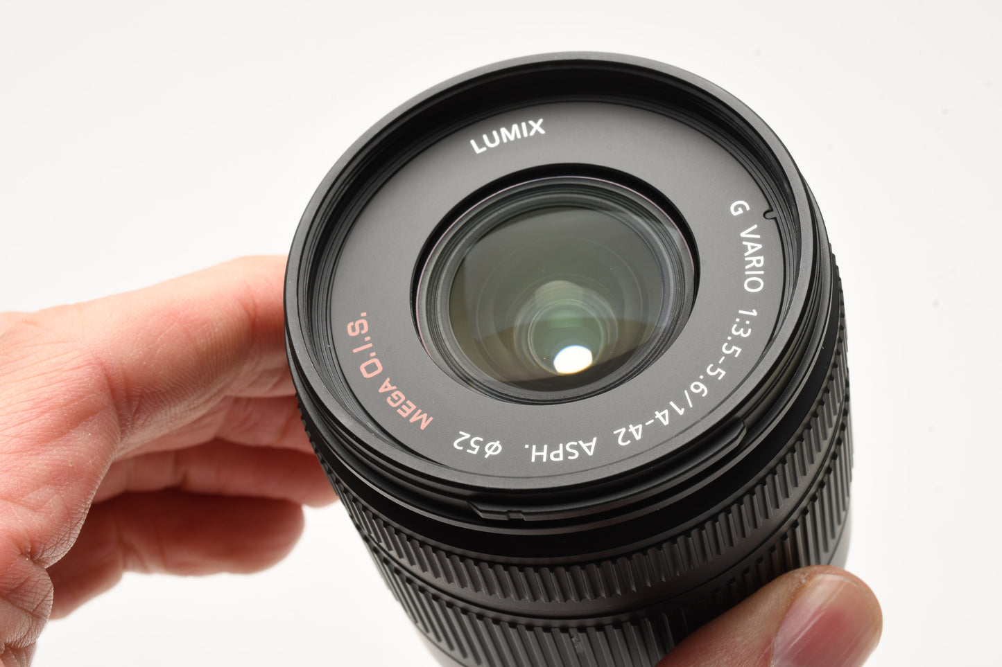 Panasonic Lumix G Vario 14-42mm F3.5-5.6 Mega O.I.S. Zoom Lens, Pouch, Mint-