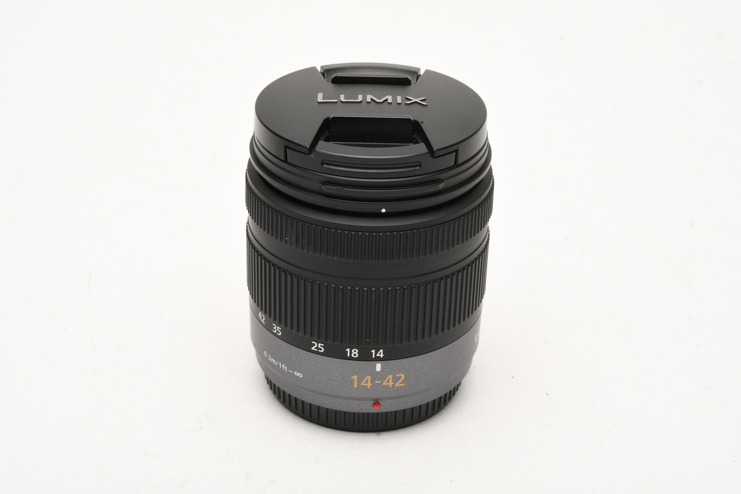 Panasonic Lumix G Vario 14-42mm F3.5-5.6 Mega O.I.S. Zoom Lens, Pouch, Mint-
