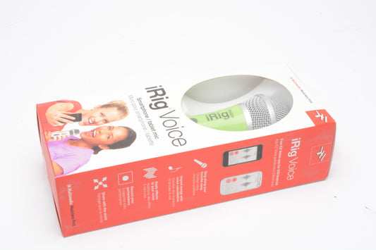 IK Multimedia IRig Voice Mic (Green), NIB