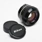 Nikon Nikkor 50mm f1.4 (Non-AI) Prime lens, caps, Sharp & Clean