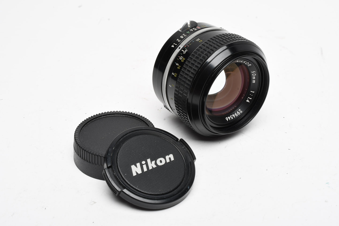 Nikon Nikkor 50mm f1.4 (Non-AI) Prime lens, caps, Sharp & Clean