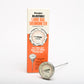 2.5" Premier Dial thermometer w/8" post + tray clip