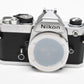 Nikon FM Chrome 35mm SLR Body, New seals, Boxed, Great!