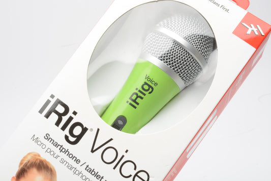 IK Multimedia IRig Voice Mic (Green), NIB