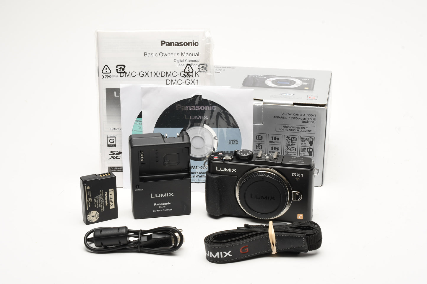Panasonic Lumix DMC-GX1 Body Only (Black) Boxed, Mint- Only 303 Acts!