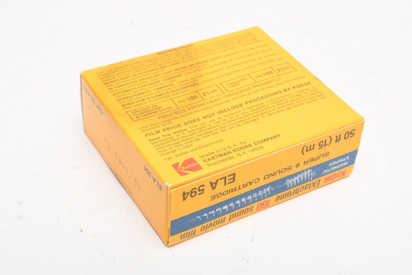 Kodak Ektachrome 160 ELA 594 S8 Movie Film - New