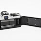 Nikon FM Chrome 35mm SLR Body, New seals, Boxed, Great!
