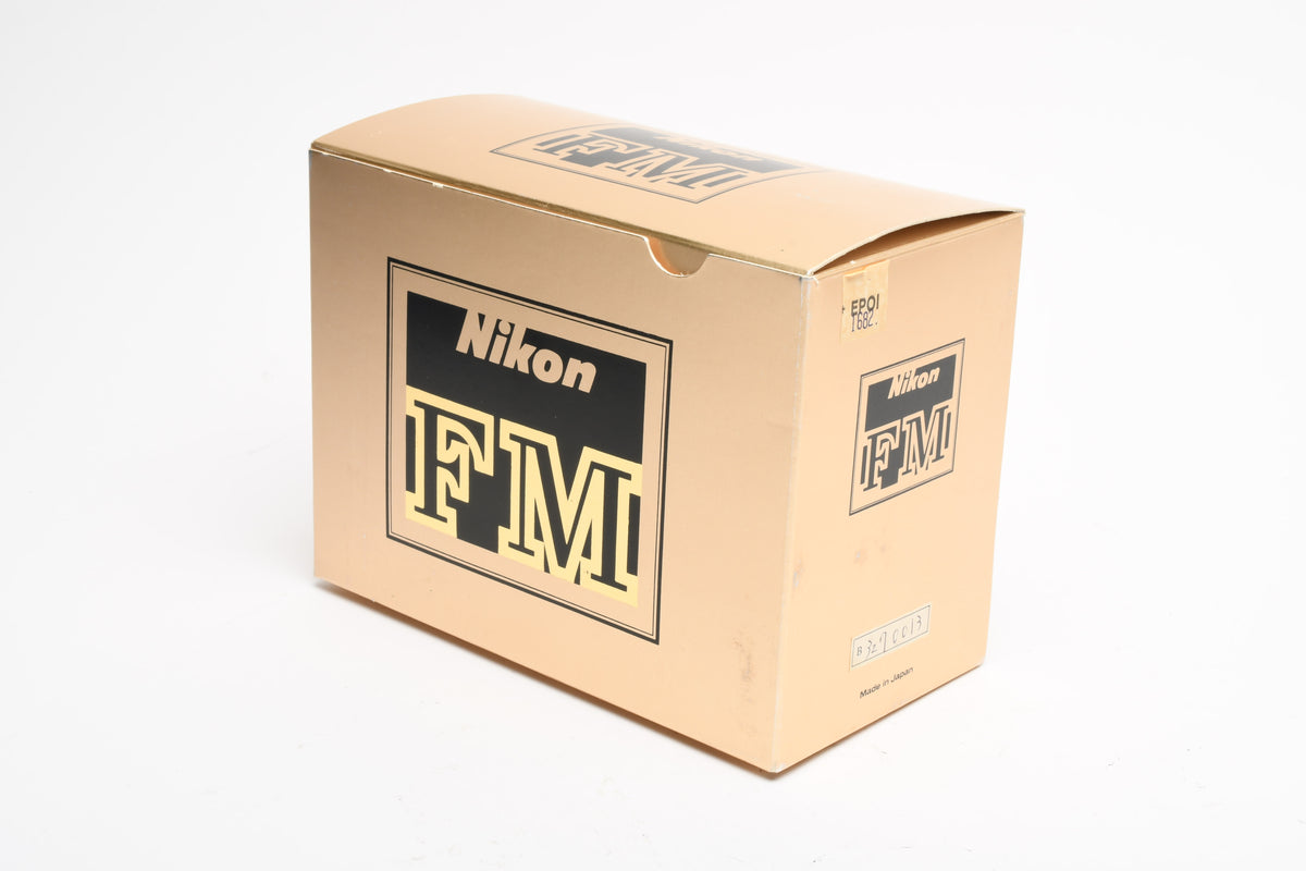 Nikon FM Chrome 35mm SLR Body, New seals, Boxed, Great!